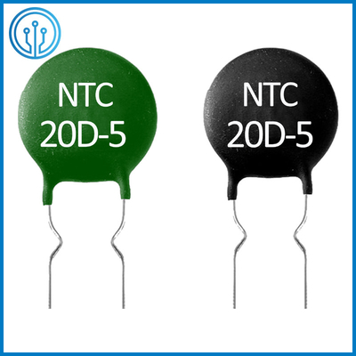 Ом 20% 5mm 0.6A THT термистора 20D-5 20 коэффициента температуры NTC отрицательный радиальное