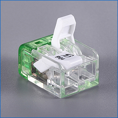 UL CQC одобрил прозрачные 2 соединителя P04-2P провода нажима поляка компактных для распределительных коробок