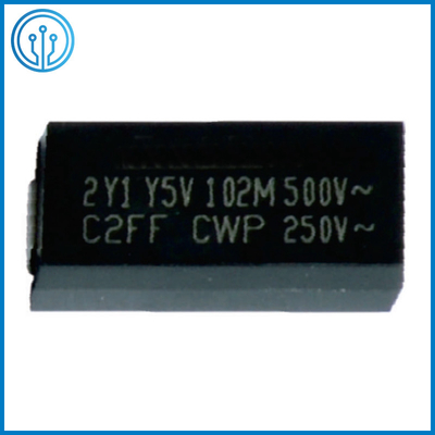 конденсатор 500VAC 10-4700pF Y5P Y5U Y5V безопасности обломока заключения 11.4x6.0mm пластиковый