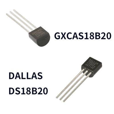 3 штифтовый датчик температуры DS18B20 Программируемое разрешение 1- проводной цифровой термометр GXCAS18B20 9-12 бит TO-92